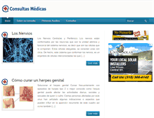 Tablet Screenshot of consultasmedicas.com